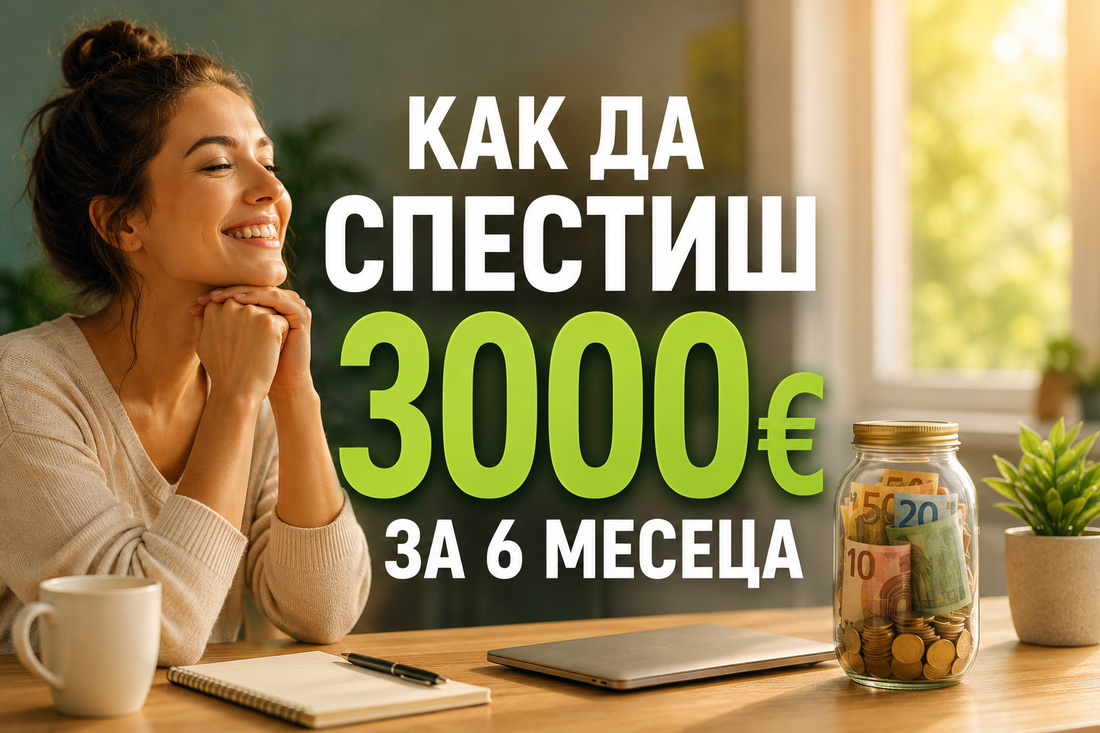 Как да спестиш 3000 евро за 6 месеца